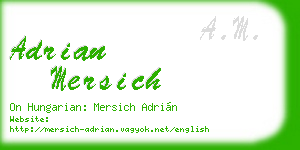 adrian mersich business card